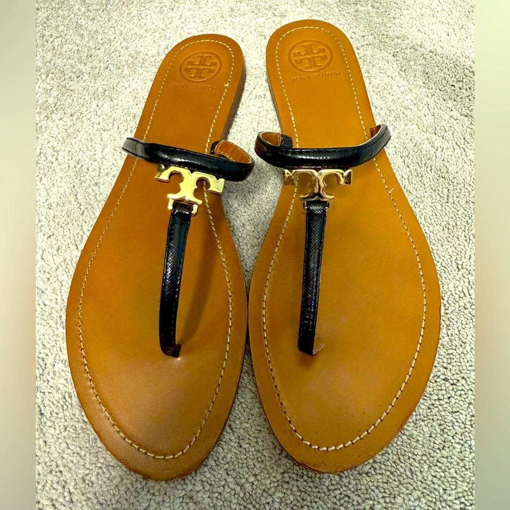 Tory Burch black thing sandals